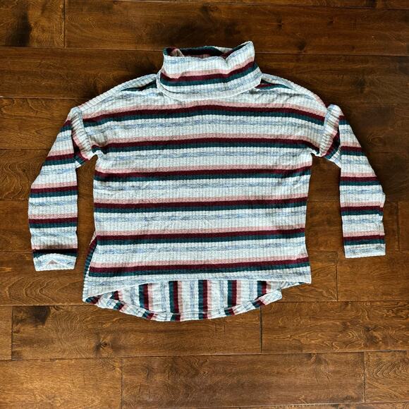 Saturday Sunday Anthropologie XS Pippa Hacci Striped Top Striped Turtleneck - Picture 2 of 10